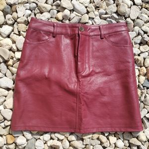 Women's Leather Skirt